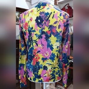 Cardigan LOFT floral /tie dye medium